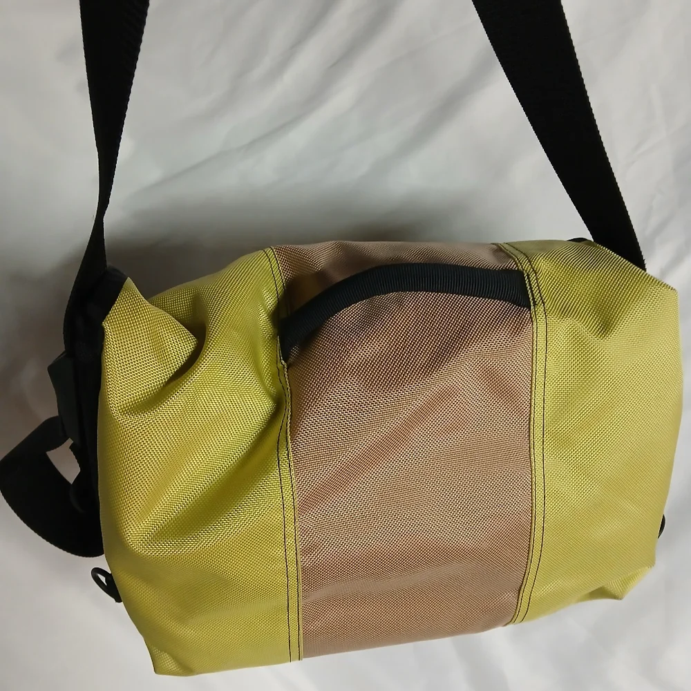 Timburk 2 Yellow and Tan Messenger Bag
